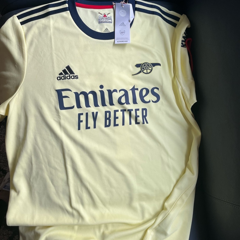 Brand New 2021 Arsenal Away Bukayo Saka Soccer Jersey